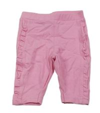 Růžové legíny s volánky Orsolino