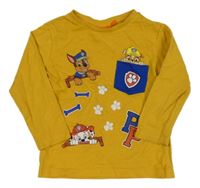 Okrové triko s Paw Patrol Nickelodeon