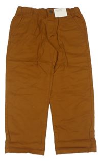 Medové relaxed waist chino plátěné kalhoty H&M