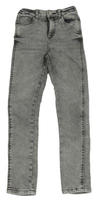 Šedé šisované skinny rifle C&A