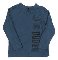 Tmavomodré triko s nápisem George