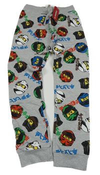 Nové - šedé melírované tepláky s lego NINJAGO LEGO