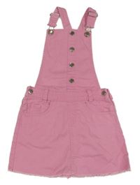 Růžová riflová laclová sukně F&F