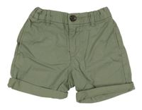 Khaki chino plátěné kraťasy H&M