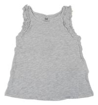Šedý top s volánky H&M