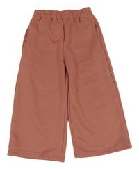 Starorůžové wide leg tepláky