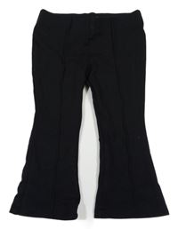 Černé flare teplákové kalhoty H&M