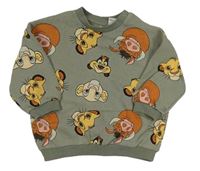 Khaki mikina s Lvím králem zn. H&M