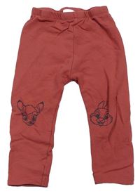 Starorůžové legíny s Bambim a Thumperem Disney