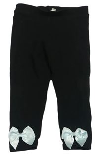Černé legíny s mašlemi River Island