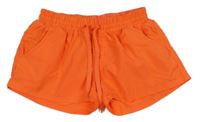 Neonově oranžové plážové kraťasy Yigga