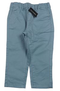Nové - Modrošedé plátěné kalhoty Dunnes