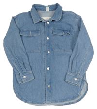 Modrá riflová košilová bunda H&M