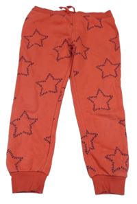 Červené tepláky s hvězdami z nápisů M&S