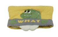 Žluto-šedý nákrčník s dinosaurem