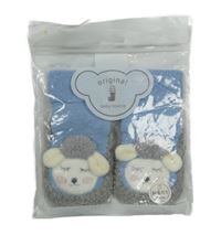 Nové - Světlemodro-šedé ponožkoboty s ovcí vel. 21