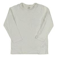 Bílé triko s kapsou H&M