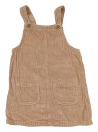 Růžové manšestrové laclové šaty George