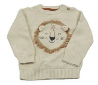 Béžový svetr s lvem C&A