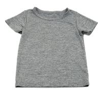 Šedé melírované sportovní tričko