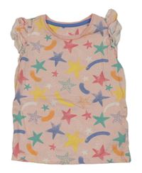 Růžové tričko s hvězdami Mothercare