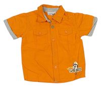 Oranžová košile s potiskem Ergee