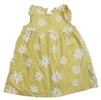 Žluto-bílé květované šaty zn. H&M