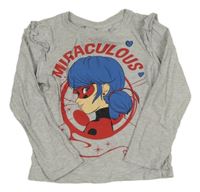 Šedé melírované triko s Kouzlenou Beruškou