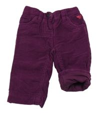 Fialové podšité manšestráky Esprit