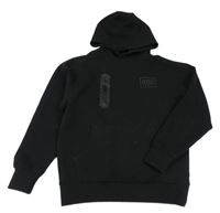 Černá mikina s logem a kapucí Rascal