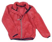 Růžová chlupatá funkční propínací mikina KILLTEC