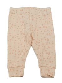 Světlerůžové žebrované lehké květované tepláky Lily & Dan