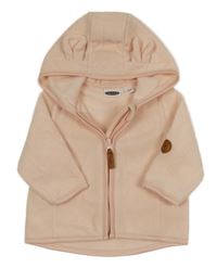 Meruňková propínací fleecová mikina s kapucí Lily & Dan