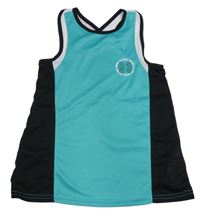 Zeleno-černý sportovní top s číslem 