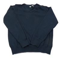 Tmavomodrý lehký svetr M&S