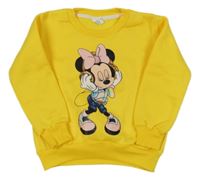 Žlutá mikina s Minnie 
