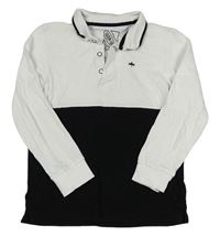 Bílo-černé polo triko Urban