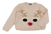 Růžový chlupatý svetr s čumákem - sob Lupilu