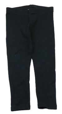 Tmavomodré žebrované legíny Next