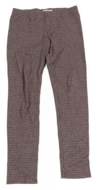 Modro-bílo-růžové vzorované legíny Zara