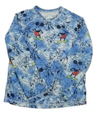 Modré batikované UV triko s Mickeym a kamarády 