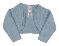 Světlemodré žebrované svetrové bolerko F&F