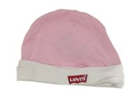 Růžovo-bílá čepice s logem Levi´s