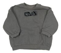 Antracitová mikina s mašlí H&M