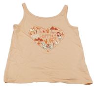 Oranžový top se srdcem C&A