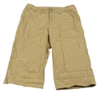 Béžové plátěné chino kraťasy H&M