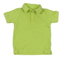 Neonově zelené polo tričko 