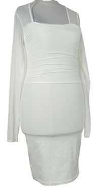 Dámské bílé tylové šaty Femme Luxe 