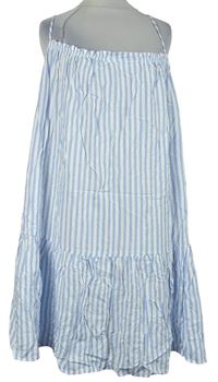 Dámské světlemodro-bílé pruhované šaty H&M