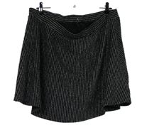 Dásmká černo-stříbrná proužkovaná sukně George 